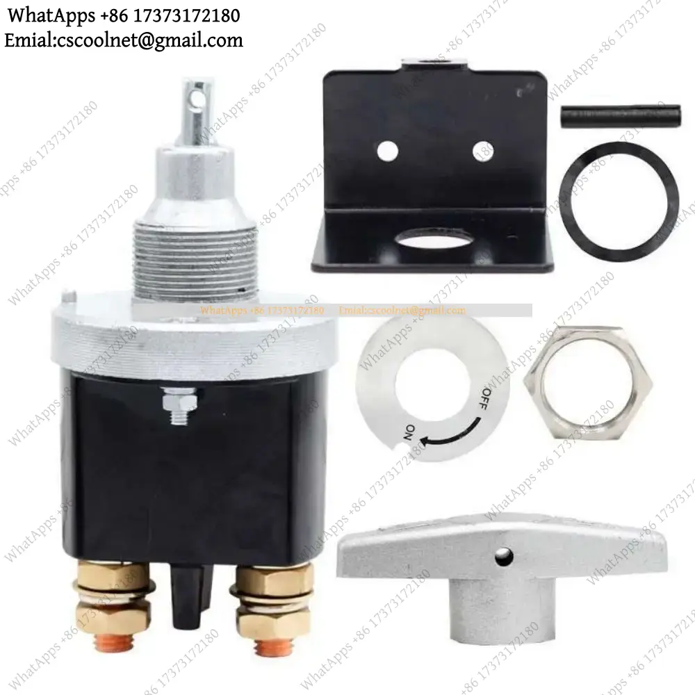 Battery Disconnect Switch Master Cut Off - สวิตช์ตัดการเชื่อมต่อแบตเตอรี่ 12V 500A พร้อมแผ่นล็อกอัพ อะไหล่ทดแทนสำหรับอุปกรณ์ตัดวงจรไฟฟ้าหลักอเนกประสงค์