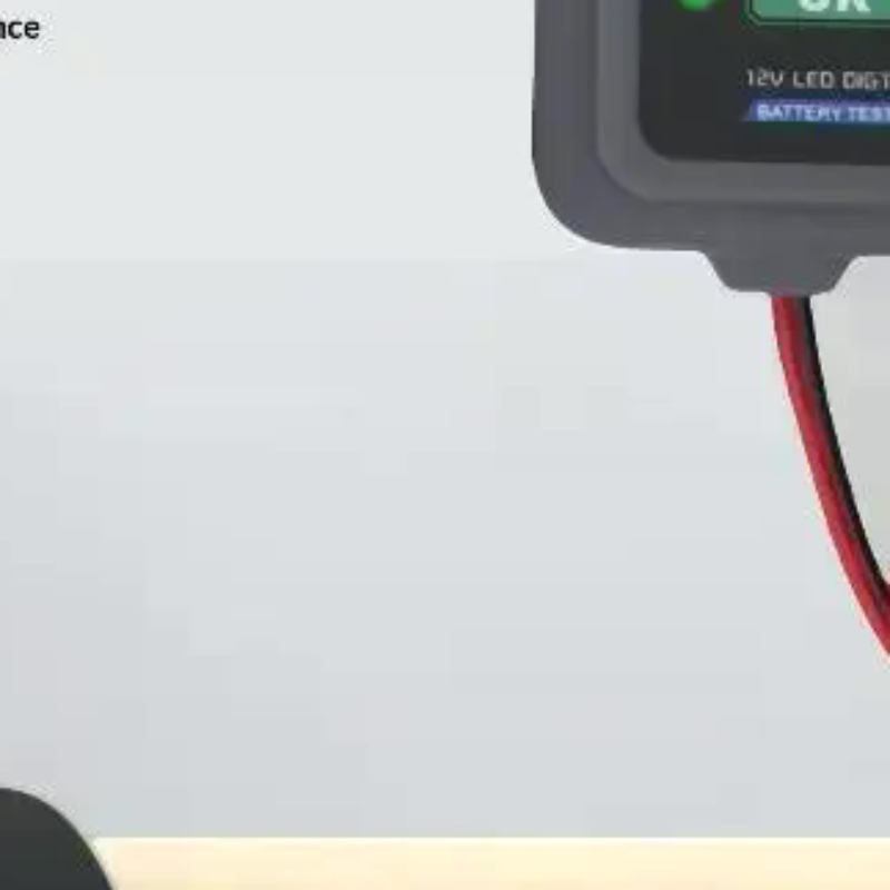 Alternator Tester Digital Diagnostic Tool - เครื่องทดสอบแบตเตอรี่รถยนต์ขนาดเล็ก 12V เครื่องทดสอบไดชาร์จแบบดิจิทัล จอแสดงผลไฟ LED 6