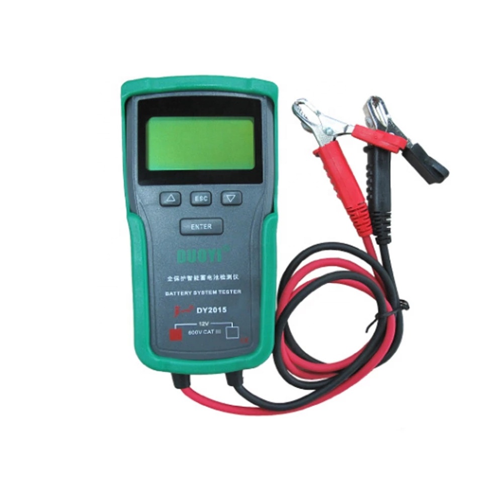 Car Battery Load Tester Digital Cranking - เครื่องทดสอบระบบแบตเตอรี่รถยนต์ DY2015 12V ตรวจสอบความจุสูงสุด โหลดอิเล็กทรอนิกส์ ทดสอบการสตาร์ทและการชาร์จแบตเตอรี่