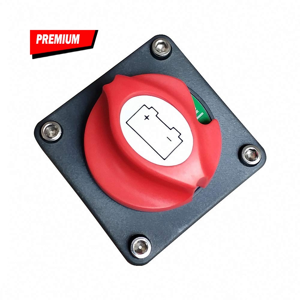 Battery Disconnect Switch Master Cut Off - สวิตช์ตัดการเชื่อมต่อแบตเตอรี่ 12V 600A แบบสองระดับ สำหรับ RV