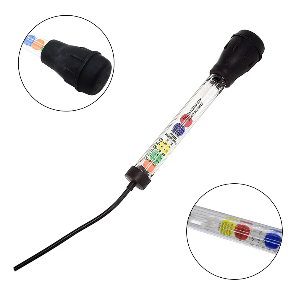 Battery Hydrometer Specific Gravity Tester - เครื่องวัดความหนาแน่นของน้ำยาหล่อเย็นในแบตเตอรี่รถยนต์ 1 ชิ้น แบบปิดผนึก สำหรับตรวจสอบระดับการป้องกันน้ำแข็งเกาะ