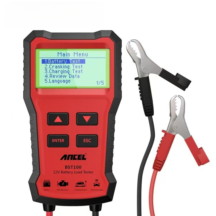 Car Battery Load Tester Digital Cranking - เครื่องทดสอบแบตเตอรี่รถยนต์ HOT ANCEL BST100 12V เครื่องมือวินิจฉัยรถยนต์แบบดิจิตอล