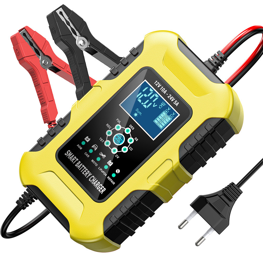 Car Battery Trickle Charger Maintainer 5A - FOXSUR รถแบตเตอรี่เครื่องชาร์จ 12 V/10A 24 V/5A