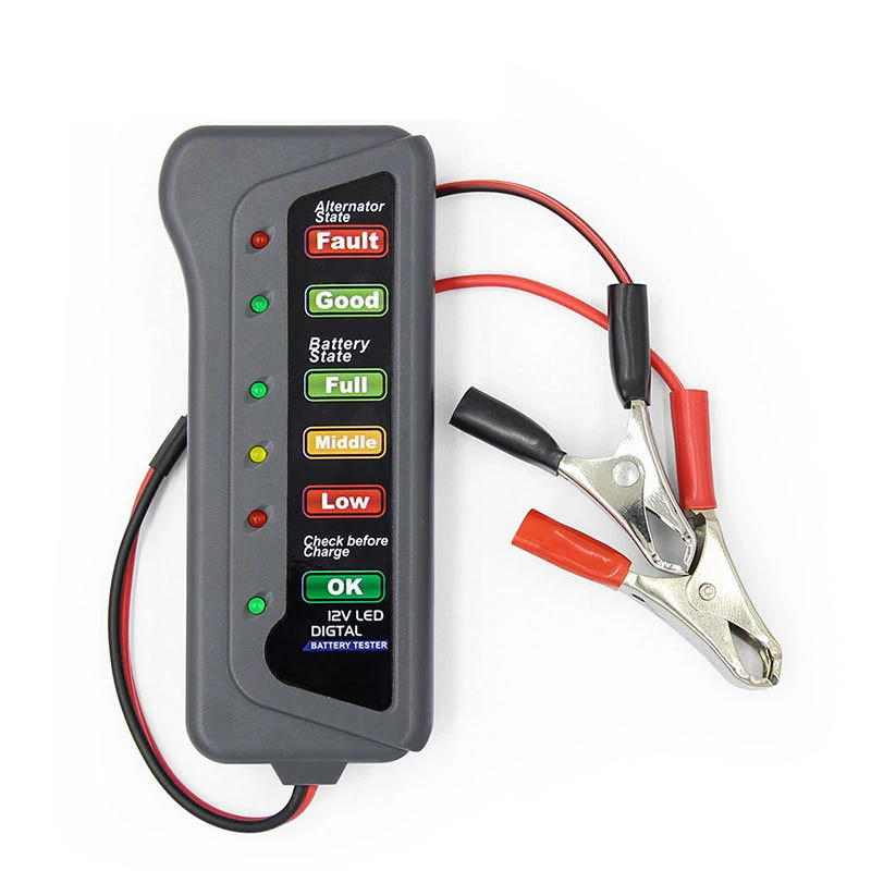 เครื่องทดสอบแบตเตอรี่รถยนต์ขนา - Alternator Tester Digital Diagnostic Tool บทวิจารณ์และราคา