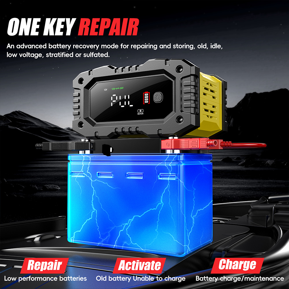 เครื่องชาร์จแบตเตอรี่รถยนต์ มอ - Lifepo4 Battery Charger Smart Automatic บทวิจารณ์และราคา