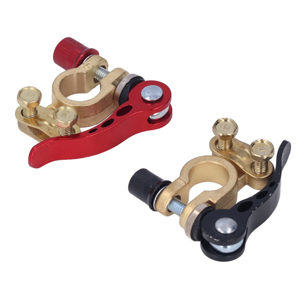 2 ชิ้น ขั้วต่อแบตเตอรี่รถยนต์แ - Battery Terminal Clamps Quick Release Brass บทวิจารณ์และราคา