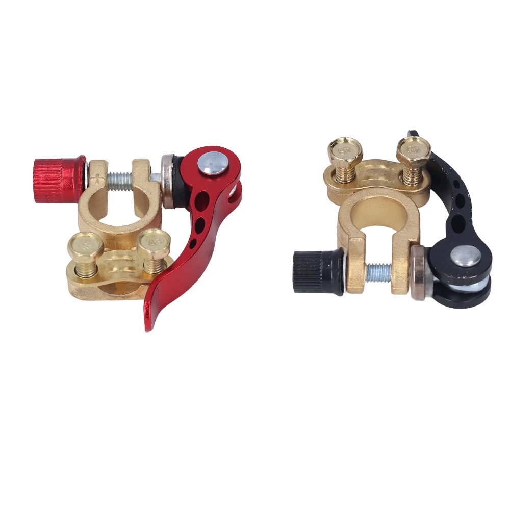 2 ชิ้น ขั้วต่อแบตเตอรี่รถยนต์แ - Battery Terminal Clamps Quick Release Brass บทวิจารณ์และราคา