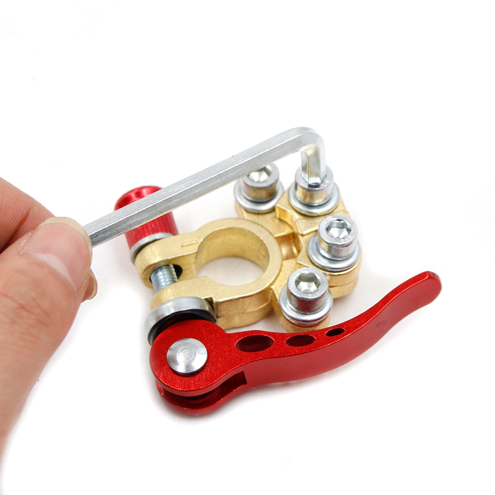 ขั้วต่อแบตเตอรี่แบบปลดเร็ว Cla - Battery Terminal Clamps Quick Release Brass บทวิจารณ์และราคา