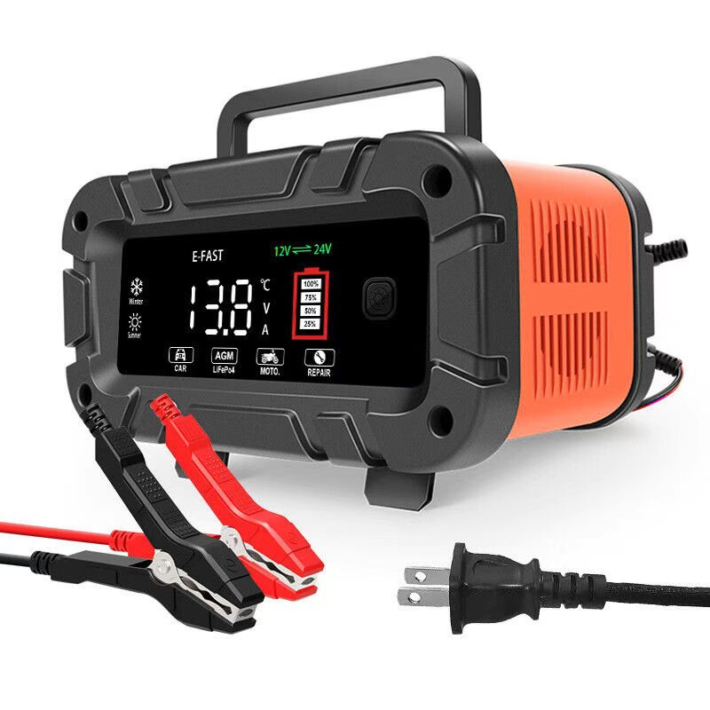 เครื่องชาร์จแบตเตอรี่ 20A 12V/ - Smart Car Battery Charger 12V 24V 20A บทวิจารณ์และราคา