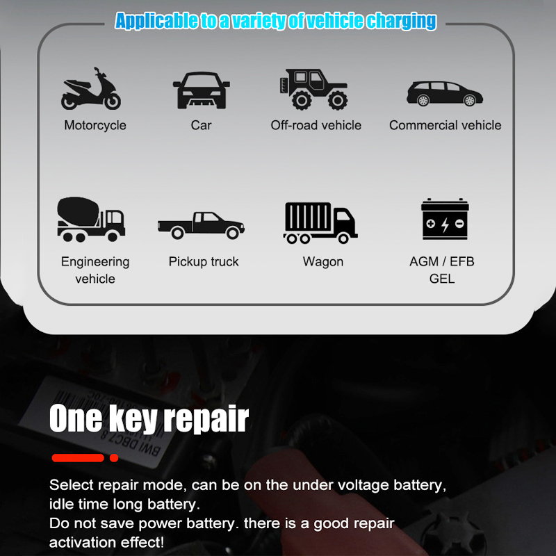 Eafc ที่ชาร์จกระบอกบดพริกไทยเต - Smart Car Battery Charger 12V 24V 20A บทวิจารณ์และราคา