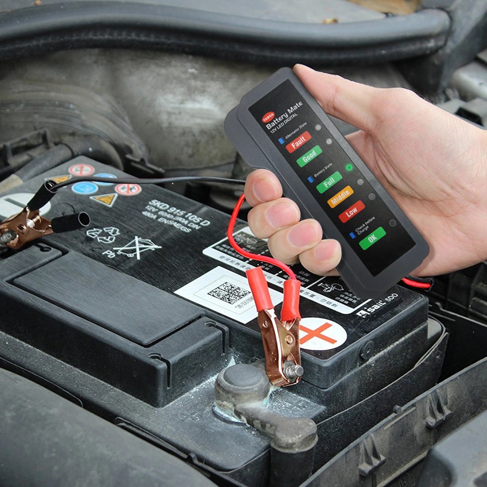 เครื่องทดสอบแบตเตอรี่รถยนต์ขนา - Alternator Tester Digital Diagnostic Tool บทวิจารณ์และราคา
