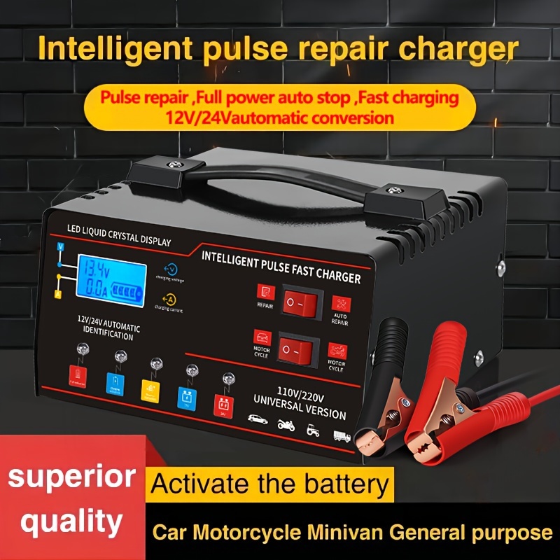 เครื่องชาร์จแบตเตอรี่อัจฉริยะ  - Lead Acid Battery Pulse Repair Desulfator บทวิจารณ์และราคา