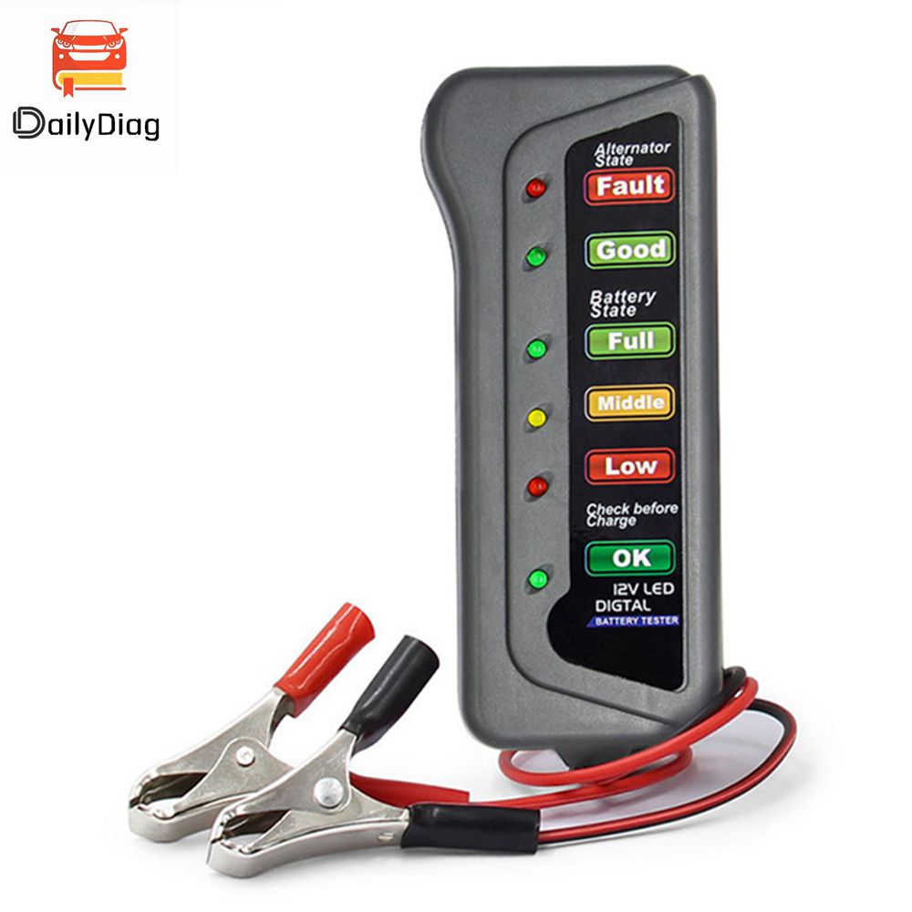 เครื่องทดสอบแบตเตอรี่รถยนต์อัต - Alternator Tester Digital Diagnostic Tool บทวิจารณ์และราคา