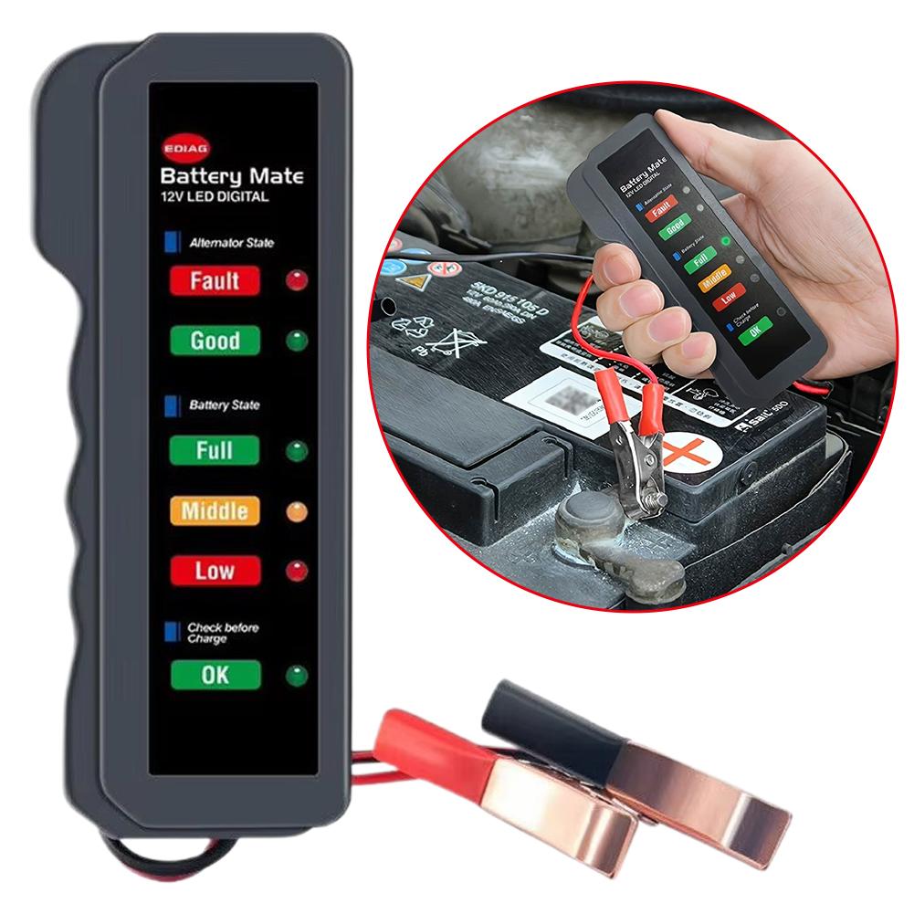 เครื่องทดสอบไดนาโมดิจิตอล 12V  - Alternator Tester Digital Diagnostic Tool บทวิจารณ์และราคา