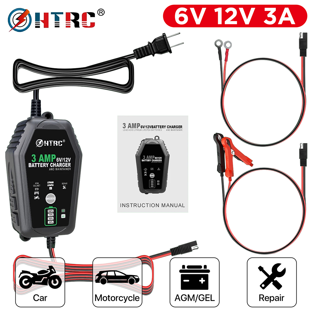 HTRC รถแบตเตอรี่เครื่องชาร์จ 6 - Lifepo4 Battery Charger Smart Automatic บทวิจารณ์และราคา