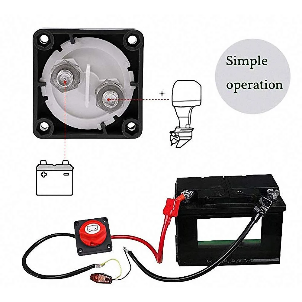 สวิตช์ตัดการเชื่อมต่อแบตเตอรี่ - Battery Disconnect Switch Master Cut Off บทวิจารณ์และราคา