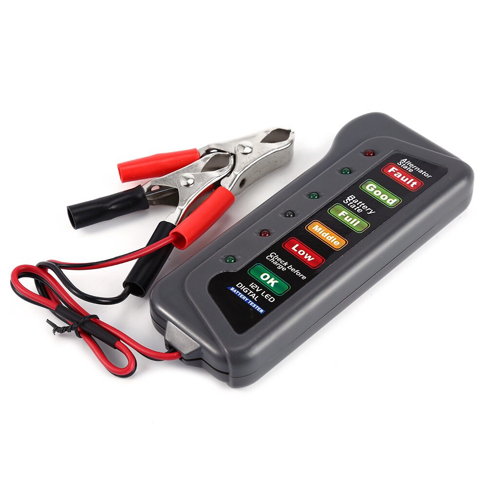 12V รถเครื่องทดสอบแบตเตอรี่เคร - Alternator Tester Digital Diagnostic Tool บทวิจารณ์และราคา