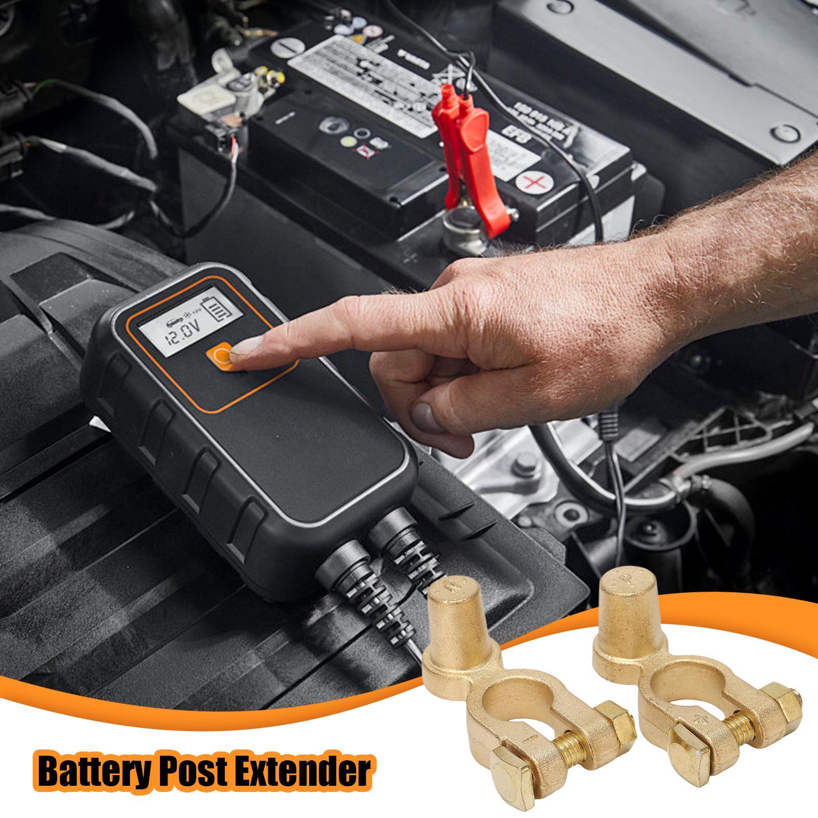 1 คู่ ขั้วแบตเตอรี่รถยนต์ ขั้ว - Battery Terminal Clamps Quick Release Brass บทวิจารณ์และราคา