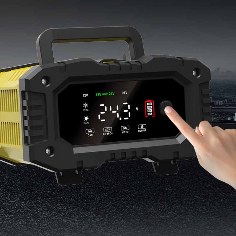 Foxsur ที่10A 20A ที่ชาร์จแบตม - Smart Car Battery Charger 12V 24V 20A บทวิจารณ์และราคา