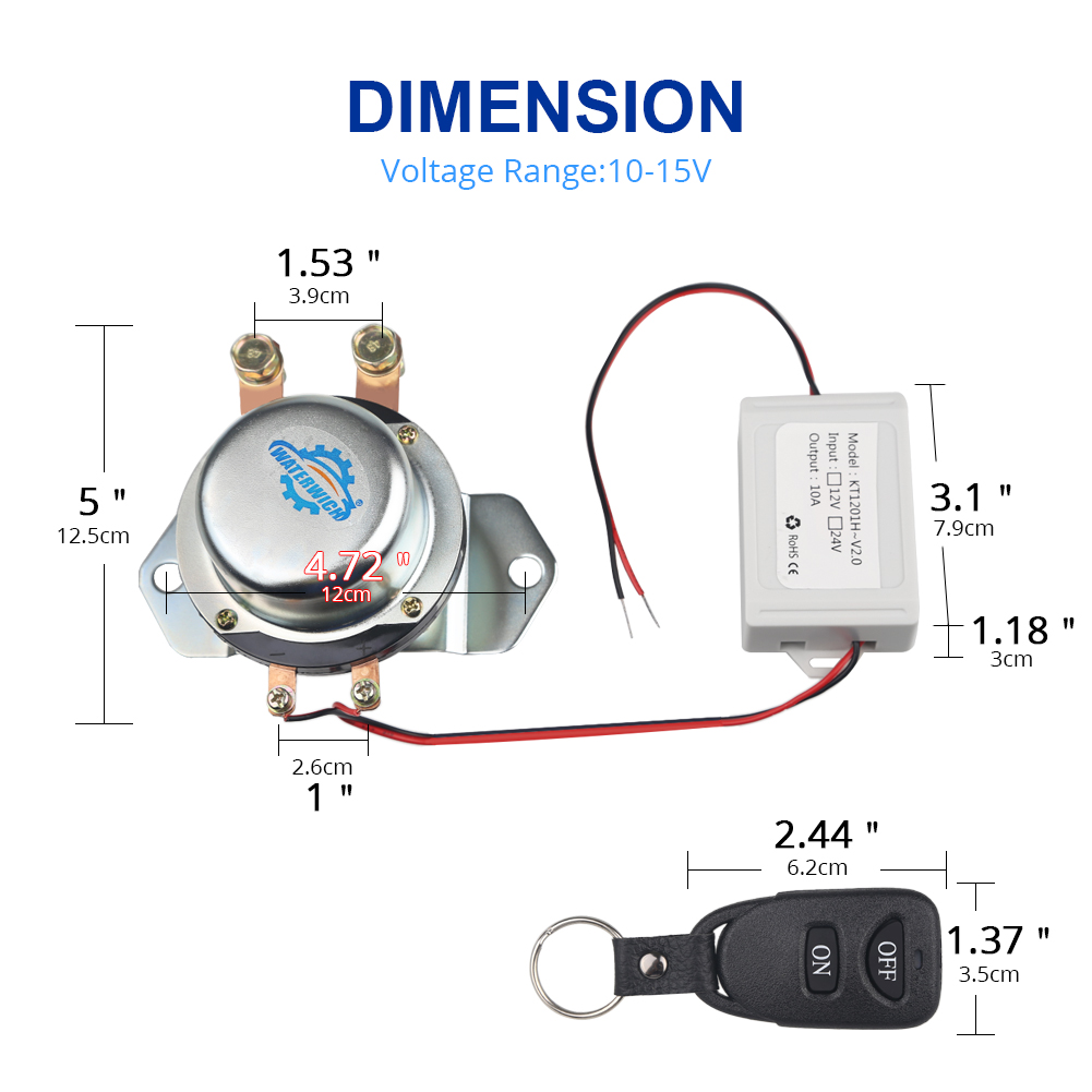 สวิตช์แบตเตอรี่12V 24V สวิตช์ค - Battery Disconnect Switch Master Cut Off บทวิจารณ์และราคา
