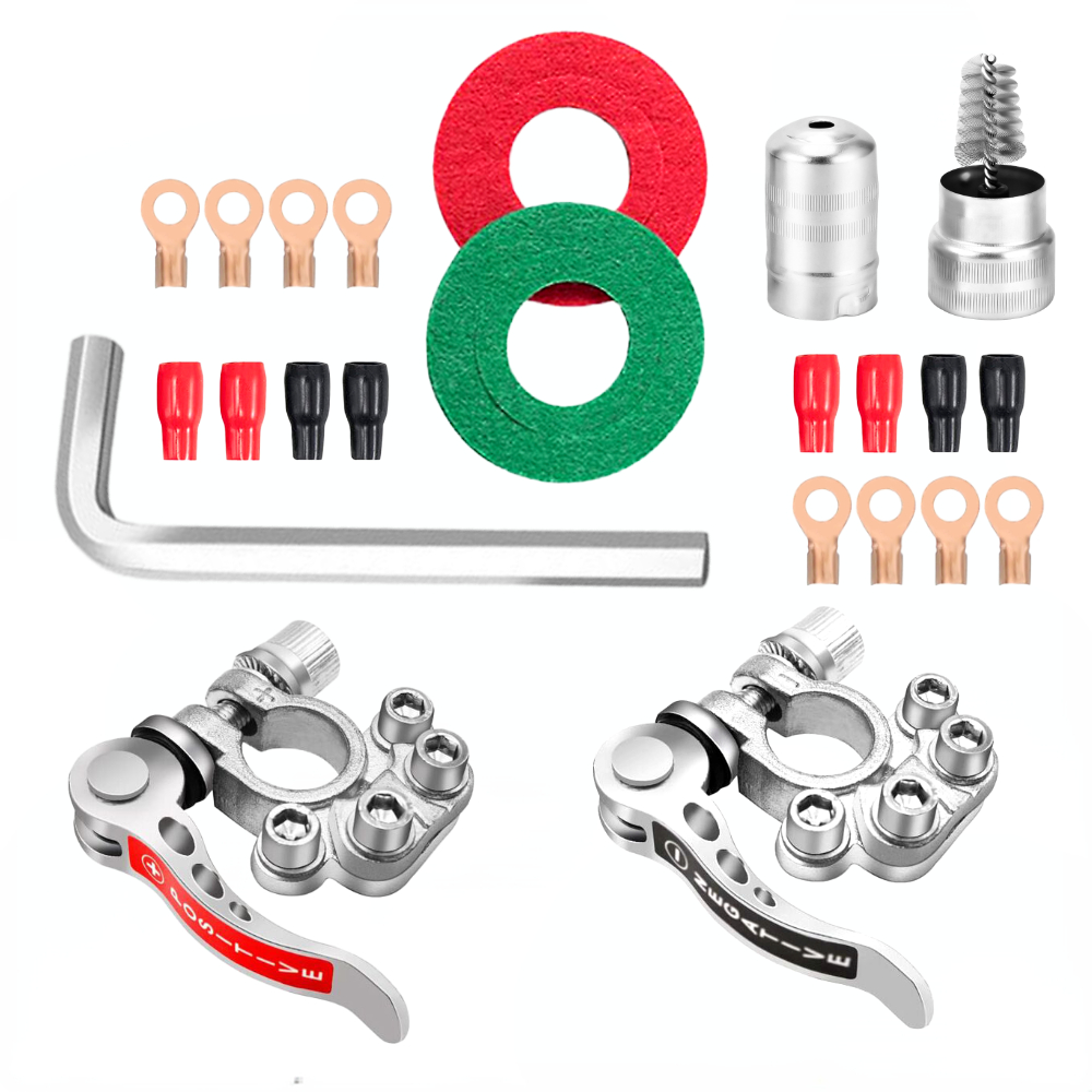 ขั้วต่อแบตเตอรี่แบบถอดออกได้อย - Battery Terminal Clamps Quick Release Brass บทวิจารณ์และราคา