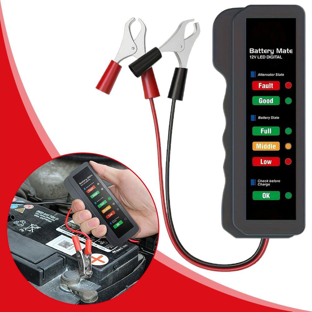เครื่องทดสอบแบตเตอรี่รถยนต์ 12 - Alternator Tester Digital Diagnostic Tool บทวิจารณ์และราคา