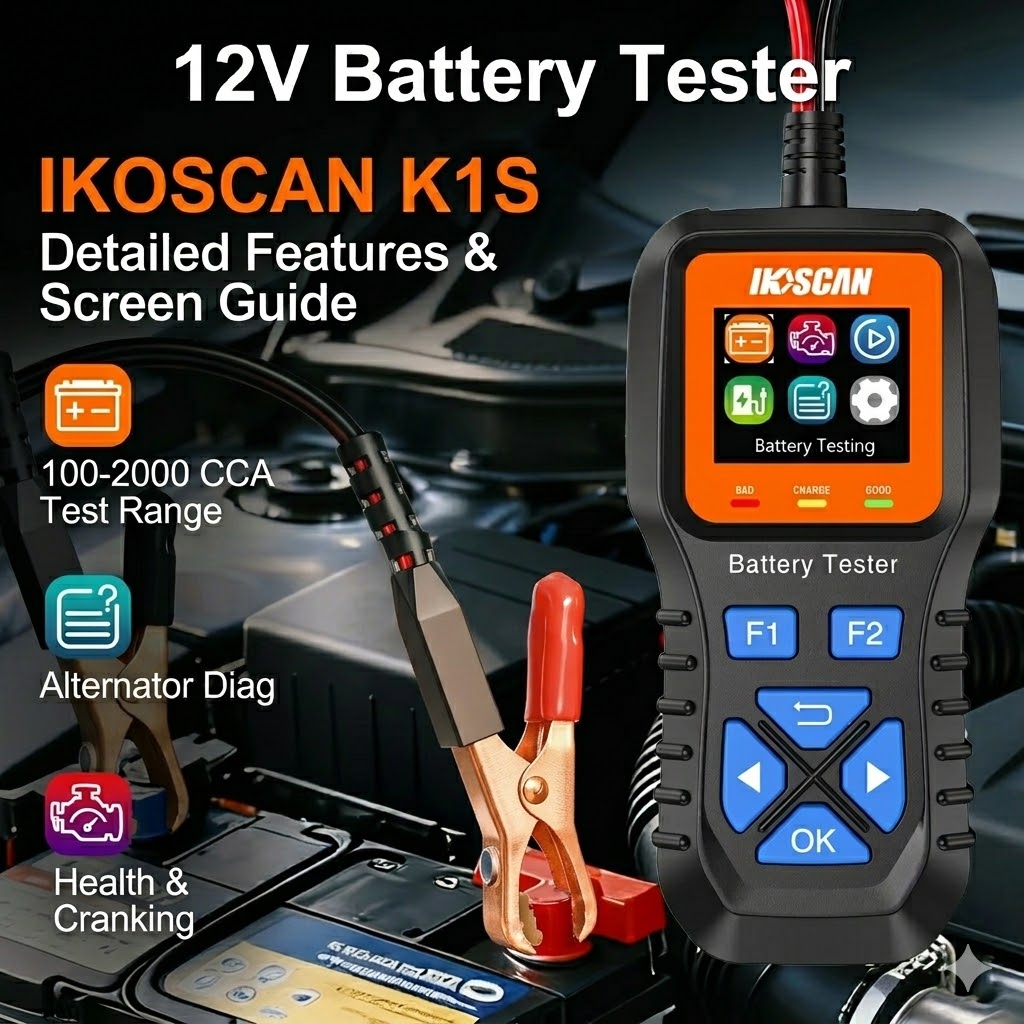 เครื่องทดสอบแบตเตอรี่รถยนต์ IK - Alternator Tester Digital Diagnostic Tool บทวิจารณ์และราคา