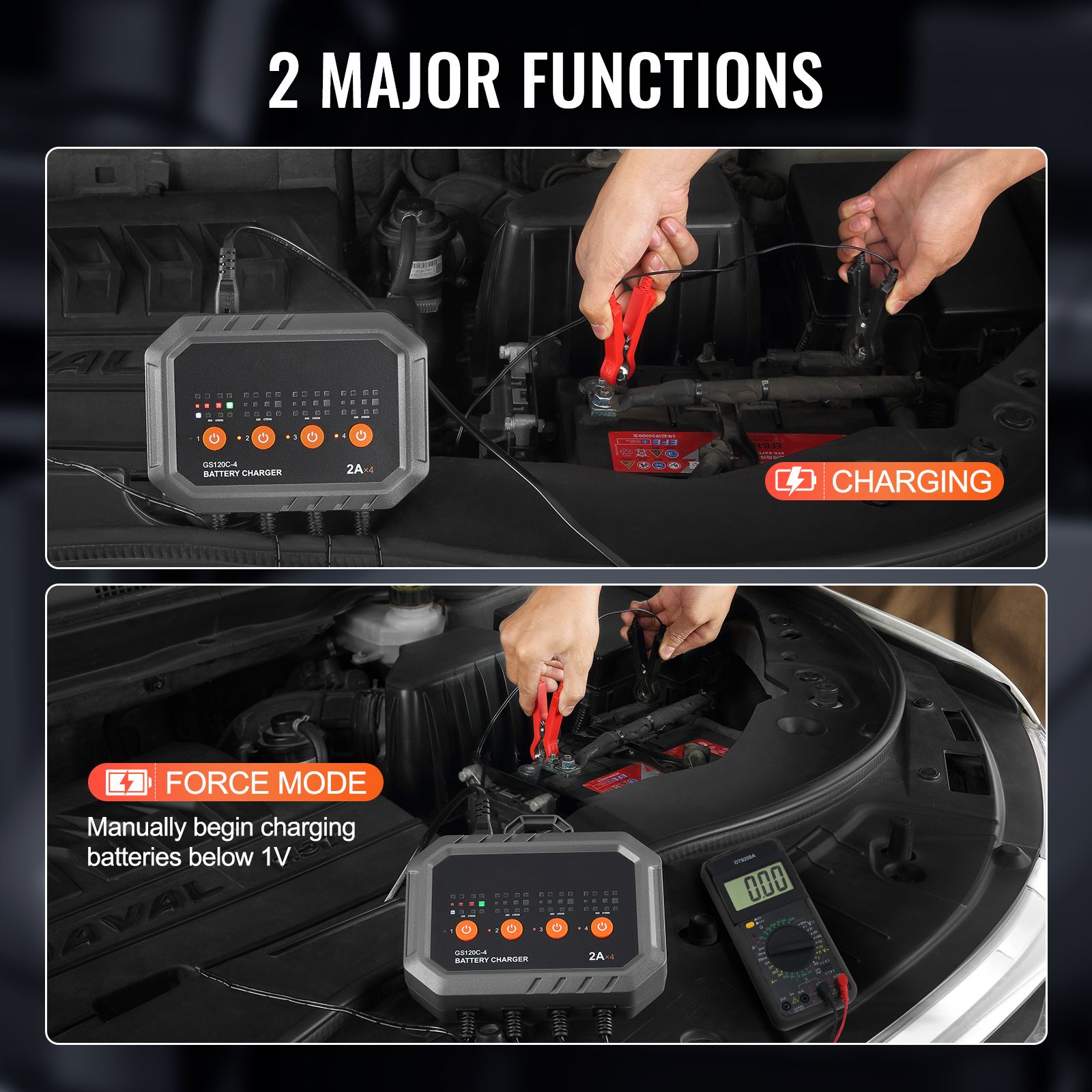 เครื่องชาร์จแบตเตอรี่อัจฉริยะ, - Lifepo4 Battery Charger Smart Automatic บทวิจารณ์และราคา