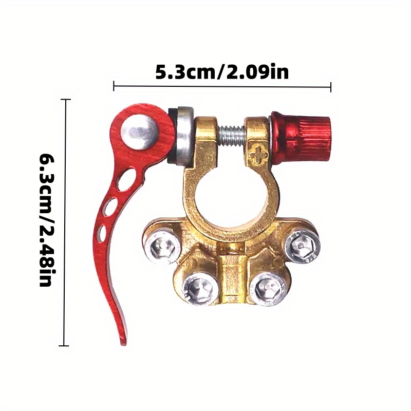 ชุดอุปกรณ์ขั้วต่อแบตเตอรี่ทองเ - Battery Terminal Clamps Quick Release Brass บทวิจารณ์และราคา