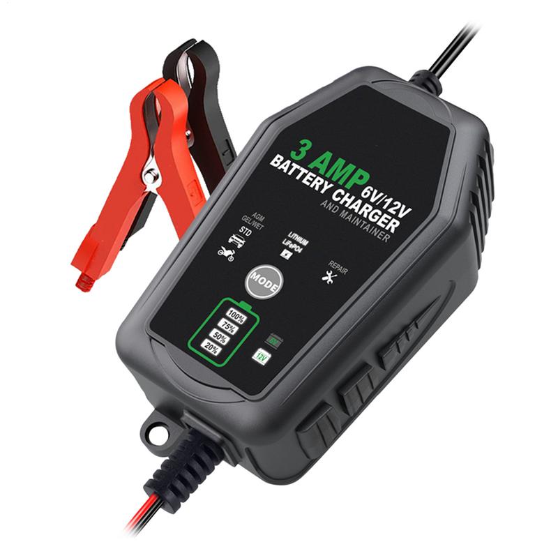 3000mA 6V 12V อัตโนมัติ Smart  - Lifepo4 Battery Charger Smart Automatic บทวิจารณ์และราคา