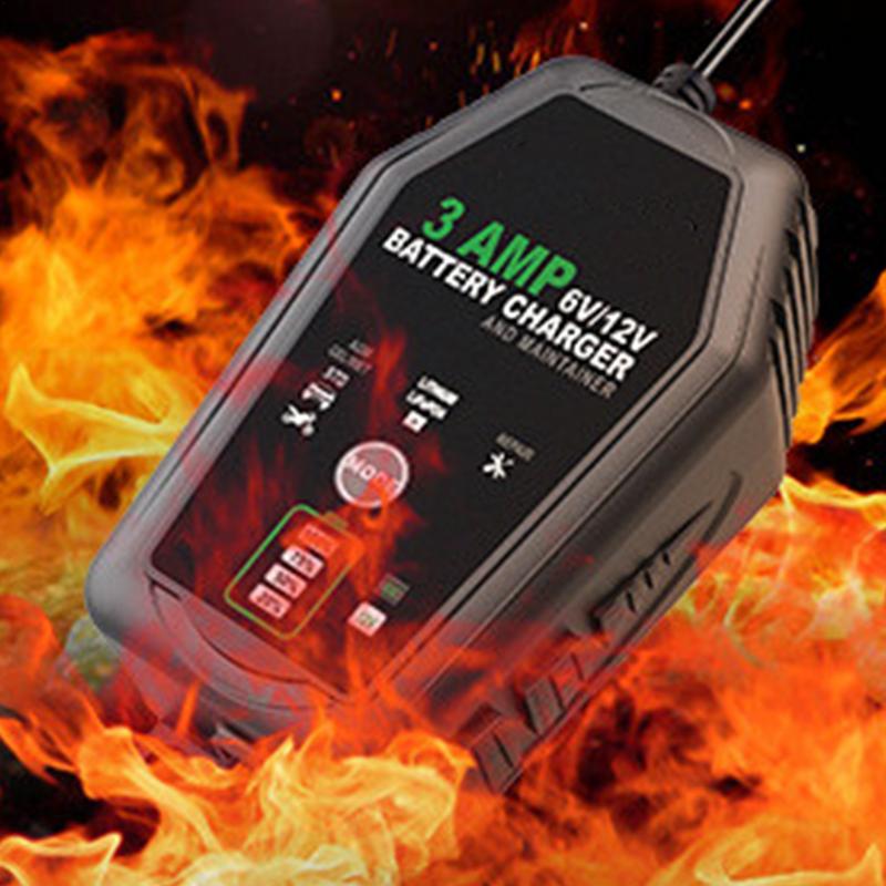 3000mA 6V 12V อัตโนมัติ Smart  - Lifepo4 Battery Charger Smart Automatic บทวิจารณ์และราคา