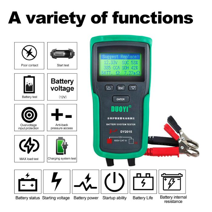 เครื่องทดสอบระบบแบตเตอรี่รถยนต - Car Battery Load Tester Digital Cranking บทวิจารณ์และราคา