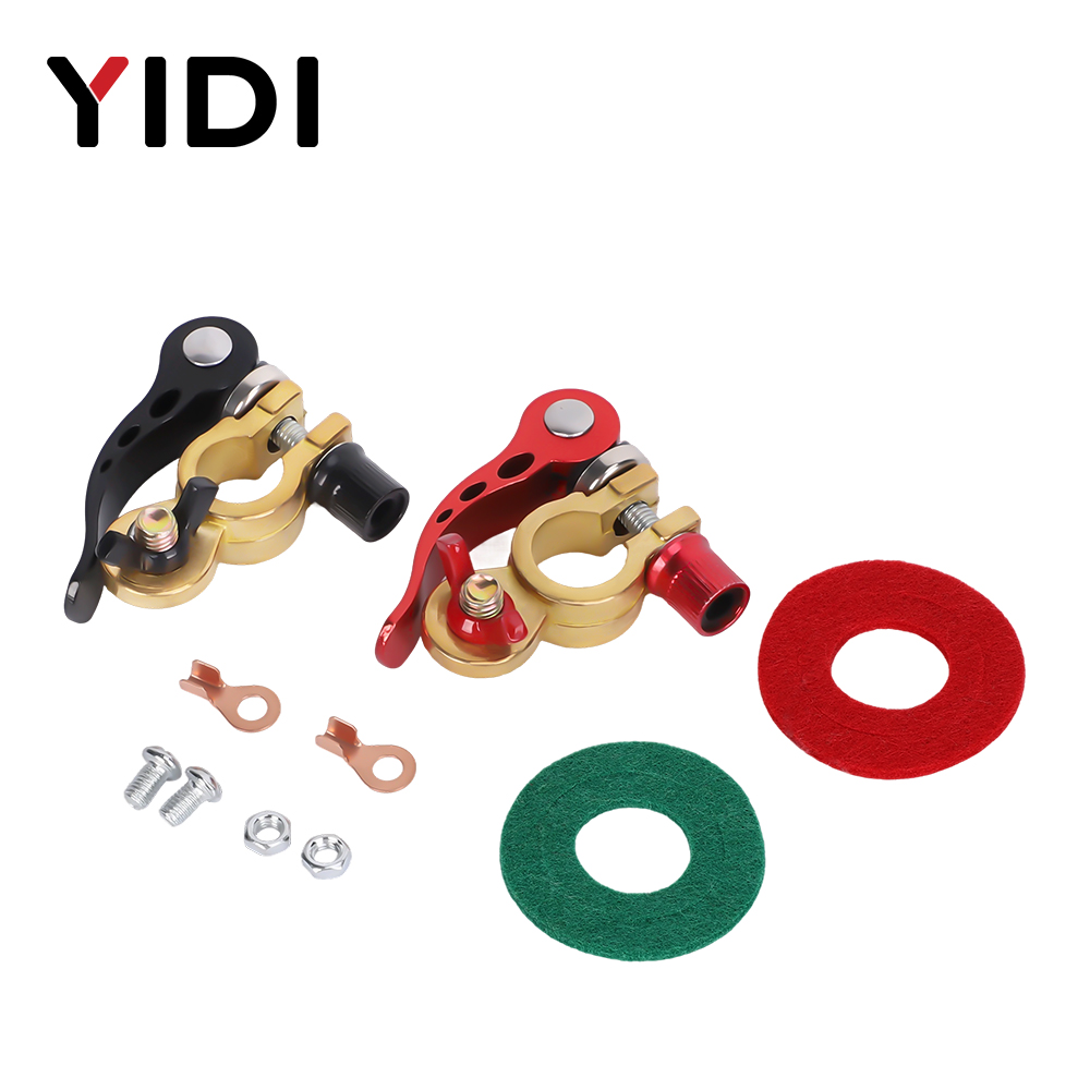 ขั้วต่อแบตเตอรี่รถยนต์แบบปลดเร - Battery Terminal Clamps Quick Release Brass บทวิจารณ์และราคา